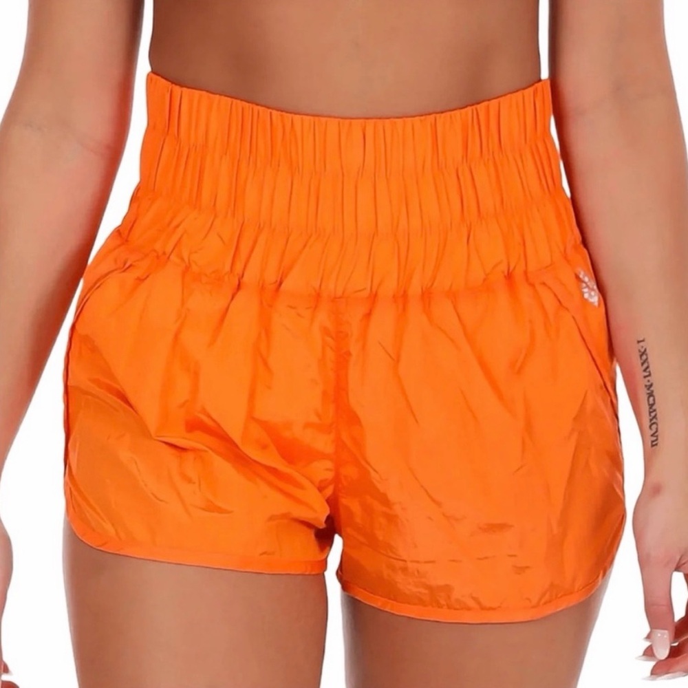 Free People Movement The Way Home Shorts in Burning Up Orange Size XS